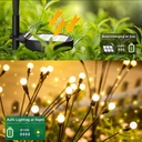 Lot De 8 Lampes de Jardin Solaires à LED Blanches Chaudes
