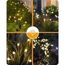 Lot De 8 Lampes de Jardin Solaires à LED Blanches Chaudes