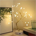 Arbre Artificiel Rechargeable Avec Branches Réglables En Perles 