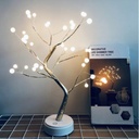 Arbre Artificiel Rechargeable Avec Branches Réglables En Perles 