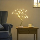 Arbre Artificiel Rechargeable Avec Branches Réglables En Perles 