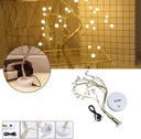 Arbre Artificiel Rechargeable Avec Branches Réglables En Perles 