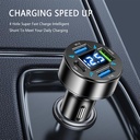 Adaptateur De Charge Multifonctionnel 3.A pour Voiture avec Afficheur Numérique LED 