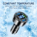 Adaptateur De Charge Multifonctionnel 3.A pour Voiture avec Afficheur Numérique LED 