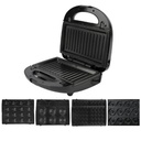  Appareil à Plaque Chauffante 5 en 1 - Panini, Zouza, Donuts, Gaufre, Cake - 750W