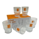 Coffret de 6 Courts Gobelets en Verre