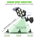 Projecteur Solaire Avec Capteur De Mouvement Forme Caméra De Surveillance
