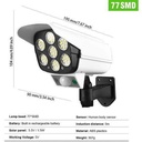 Projecteur Solaire Avec Capteur De Mouvement Forme Caméra De Surveillance