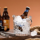 Service à Boisson 7 Pièces en Verre Seau à Glaçon Et 6 Verres