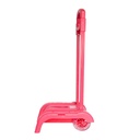 Chariot Sac à Dos Support Cartable Avec Roulettes Universel-Rose