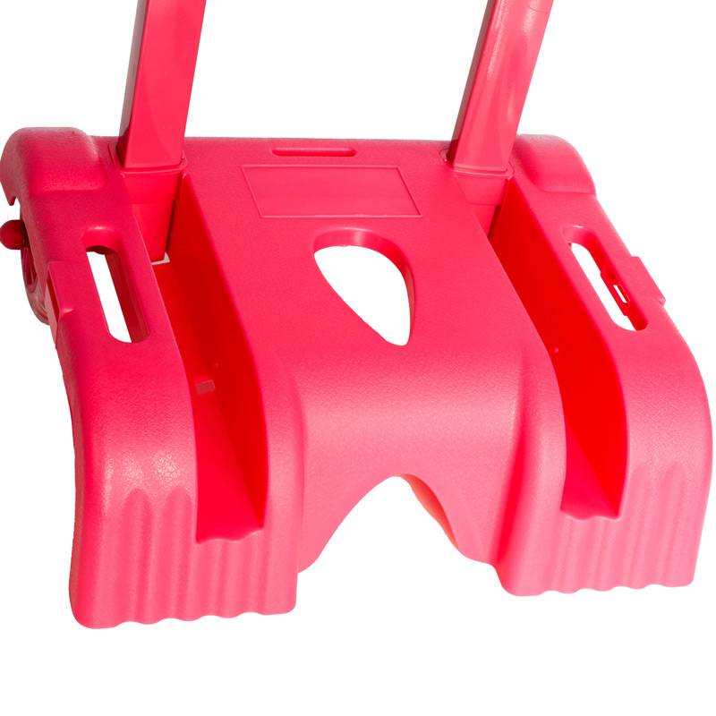 Chariot Sac à Dos Support Cartable Avec Roulettes Universel-Rose