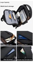Sac à Dos à Bandoulière Antivol USB-Motif 3