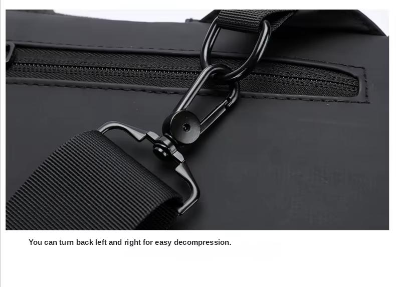 Sac à Dos à Bandoulière Antivol USB-Motif 3