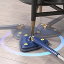 Raclette Balai Serpillère à Presser Automatique avec Tête Triangulaire à 360°