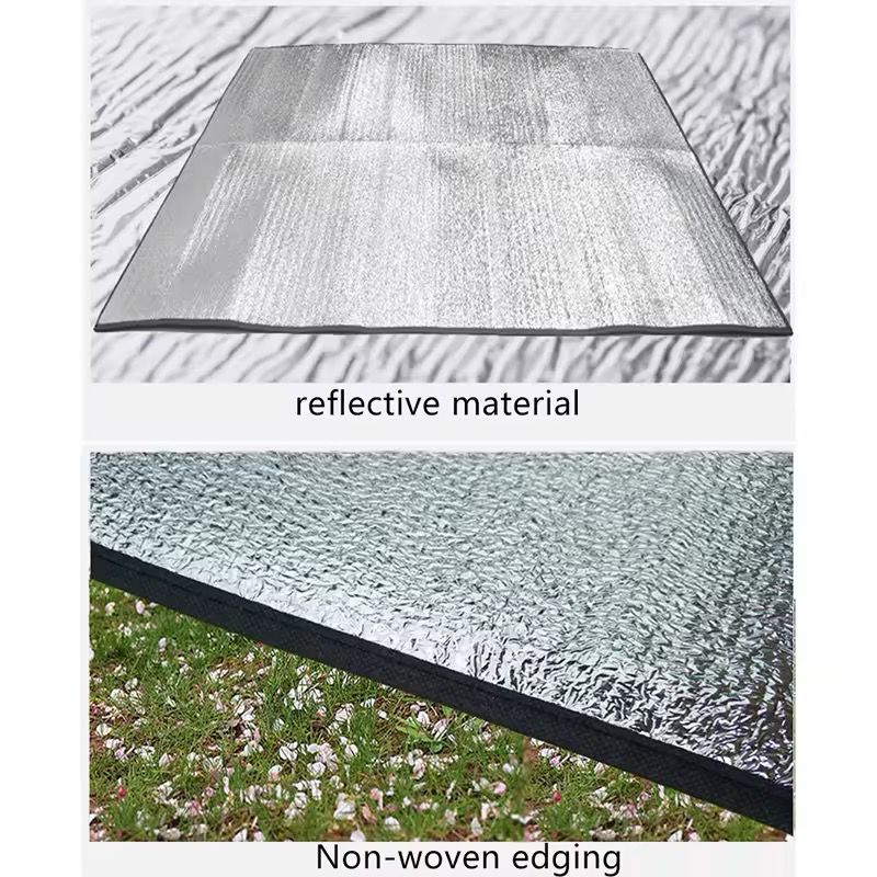 Tapis De Couchage 2 m x 2 m Pour Tente De Camping ou Plage Double Face Imperméable 2 m x 2 m