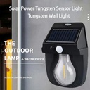 Applique Murale Lampe Solaire En Tungstène Avec Détecteur de Mouvement étanche 