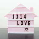 Light Box LED Forme Maison 22 x 20 x 5 cm 