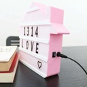 Light Box LED Forme Maison 22 x 20 x 5 cm 
