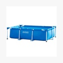 INTEX Piscine Hors-Sol METAL FRAME JUNIOR Rectangulaire 2.6 m x 1.6 m x 0.65 m / Référence : #28271NP