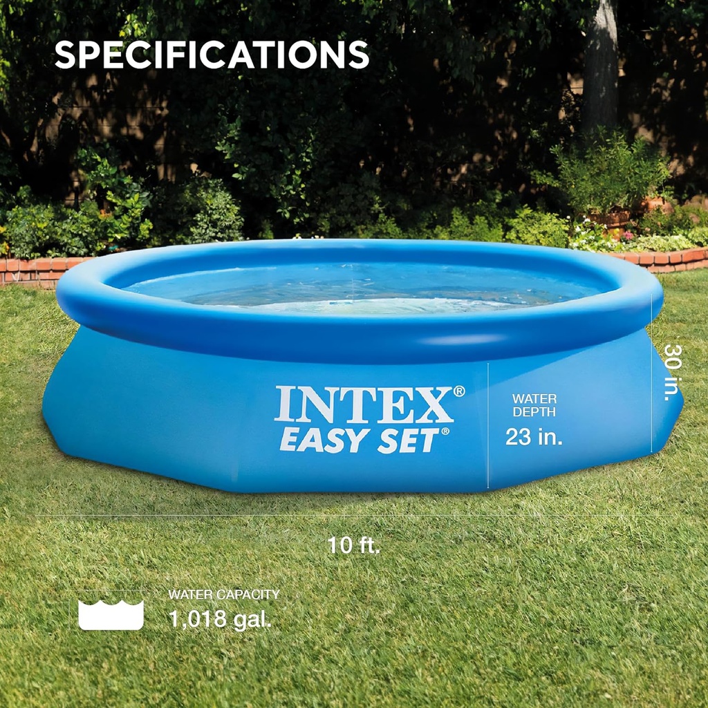 INTEX Piscine Gonflable Autoportante Rond (Ø) 3,05 m x (H) 0,76 m / Référence : #28120NP