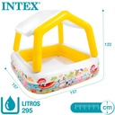 INTEX Piscine Gonflable Sun Shade Avec Parasol 1,57 m x 1,57 m x 1,22 m - Référence : #57470NP