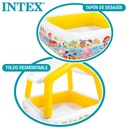 INTEX Piscine Gonflable Sun Shade Avec Parasol 1,57 m x 1,57 m x 1,22 m - Référence : #57470NP