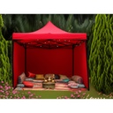  Tente Tonnelle Pliante Rouge 3 M X 3 M X 2,50 M 