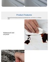 Pack de 5 Panneaux PVC Autocollant  Alternative Au Marbre  60 x 30 cm - WMB-007 - Blanc modèle 1