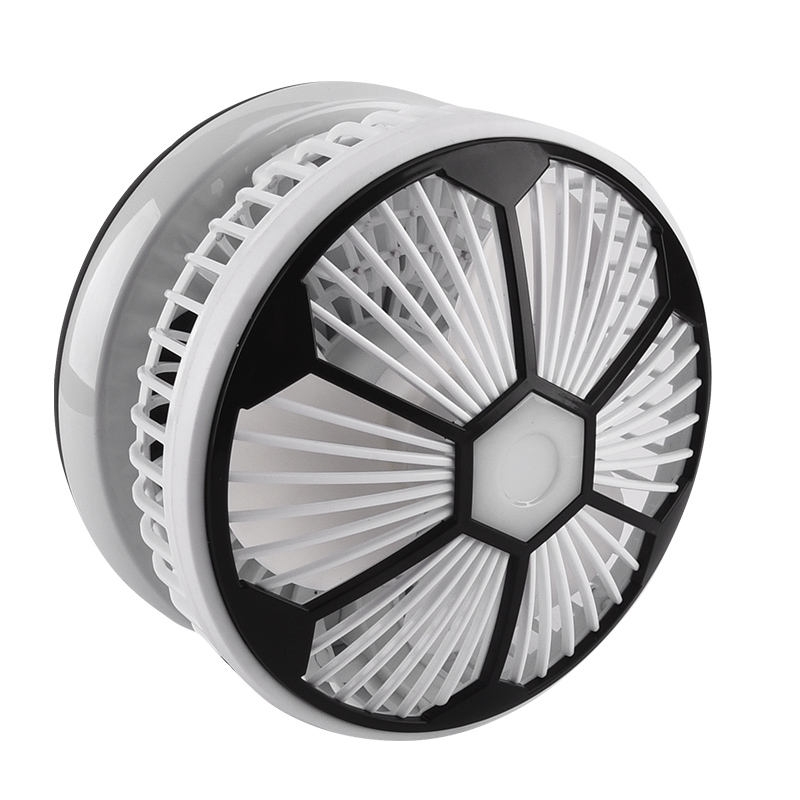 Ventilateur De Bureau Rechargeable Et Pliable Avec Lampe Lumineuse