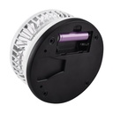 Ventilateur De Bureau Rechargeable Et Pliable Avec Lampe Lumineuse