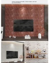 Panneau PVC Autocollant  Alternative Au Marbre 60 x 30 cm - WMB-029 - Gris Charbon