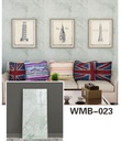 Panneau PVC Autocollant  Alternative Au Marbre 60 x 30 cm - WMB-023 - Vert d'Eau