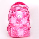 Sac à Dos En Tissu Bordé Rose Fuchsia Panaché