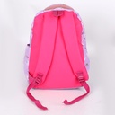 Sac à Dos En Tissu Bordé Violet Clair avec Motif