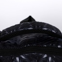 Sac à Dos En Tissu Bordé Noir et Gris