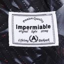 Sac à Dos En Tissu Bordé Noir et Gris