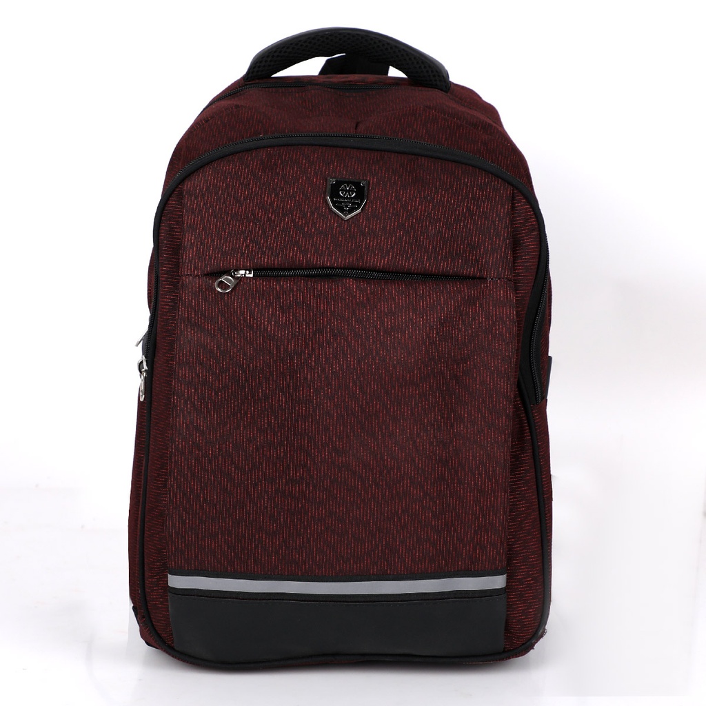 Sac à Dos En Toile Pour PC Portable 15.6" Rouge Bordeaux