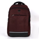Sac à Dos En Toile Pour PC Portable 15.6" Rouge Bordeaux