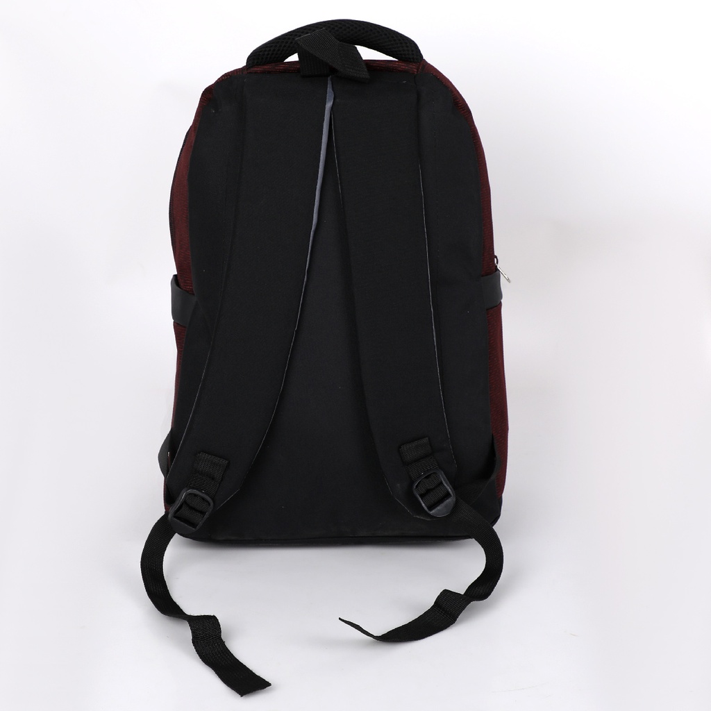 Sac à Dos En Toile Pour PC Portable 15.6" Rouge Bordeaux