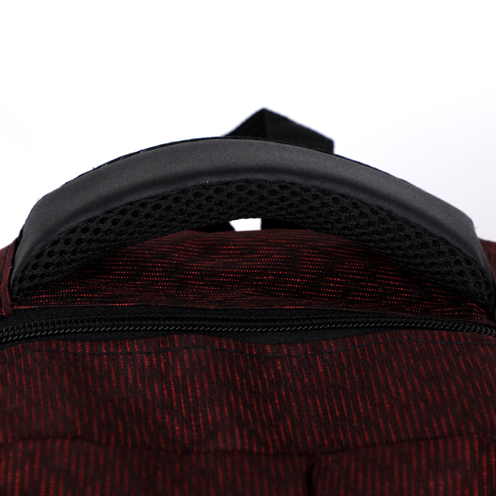 Sac à Dos En Toile Pour PC Portable 15.6" Rouge Bordeaux