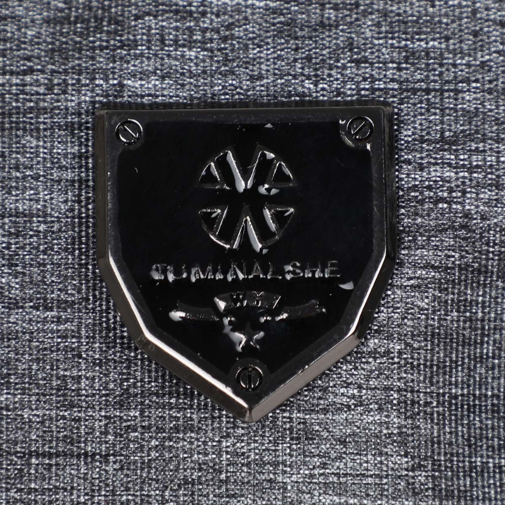 Sac à Dos En Toile Pour PC Portable 15.6"  Gris Charbon