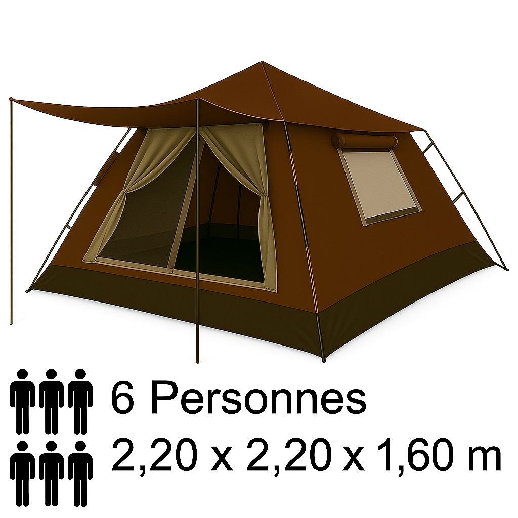 Tente Automatique Professionnel 6 Places 2,20 m x 2,20 m x 1,60 m