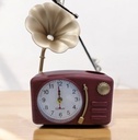 Horloge Réveil Style Gramophone 11.5 x 8 cm