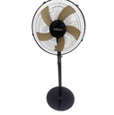 Ventilateur sur Pied Moxie Air FS-1683 16 pouces Noir & Lames Dorées