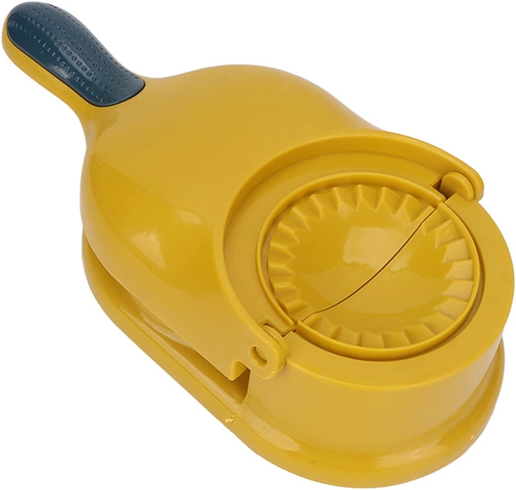 Moule à Ravioles 2 en 1: Presse à Pâte Et Outil De Fabrication De Boulettes-Jaune