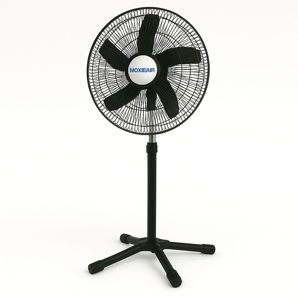 Ventilateur sur Pied MoxieAir FS-1818 18" Noir 3 Vitesses 