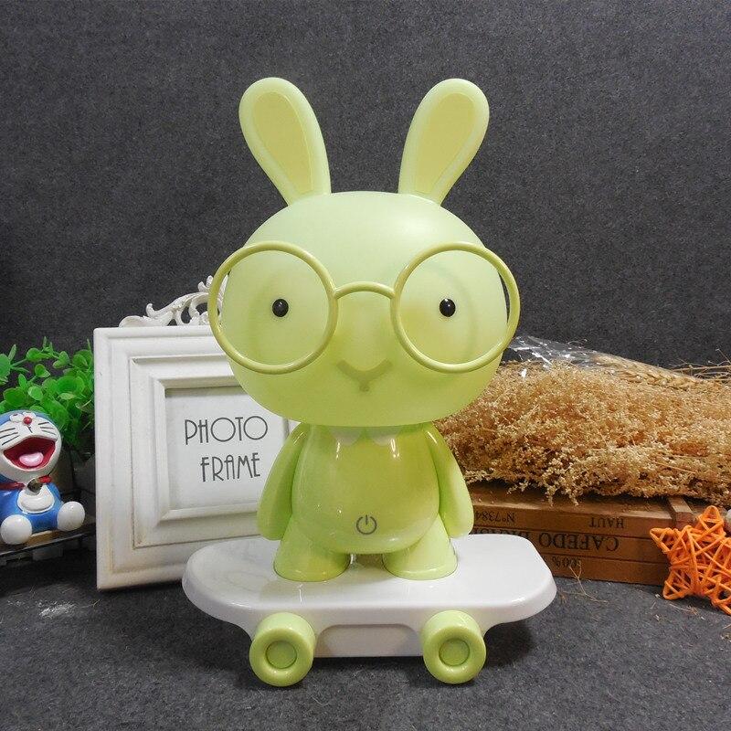 Veilleuse Pour Enfants - Forme Lapin Tête Lumineuse-Vert