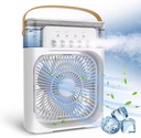 Climatiseur Portable Blanc avec 3 Vitesses & Veilleuse LED