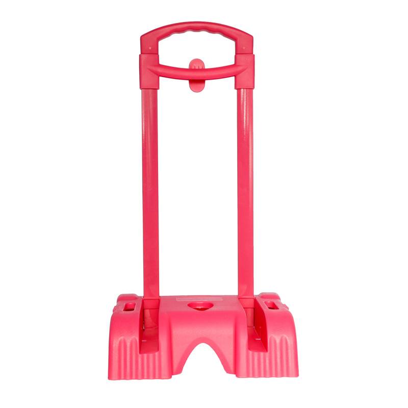 Chariot Sac à Dos Support Cartable Avec Roulettes Universel-Rose