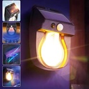 Applique Murale Lampe Solaire En Tungstène Avec Détecteur de Mouvement étanche 